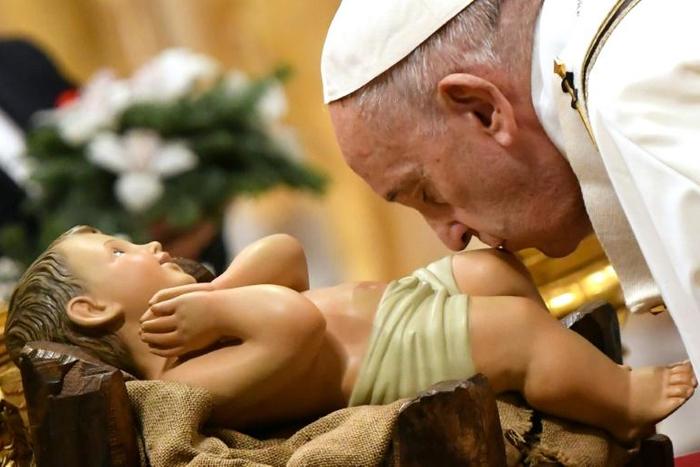 Pope Francis ushered in Christmas at the Vatican with his Christmas Eve Mass
