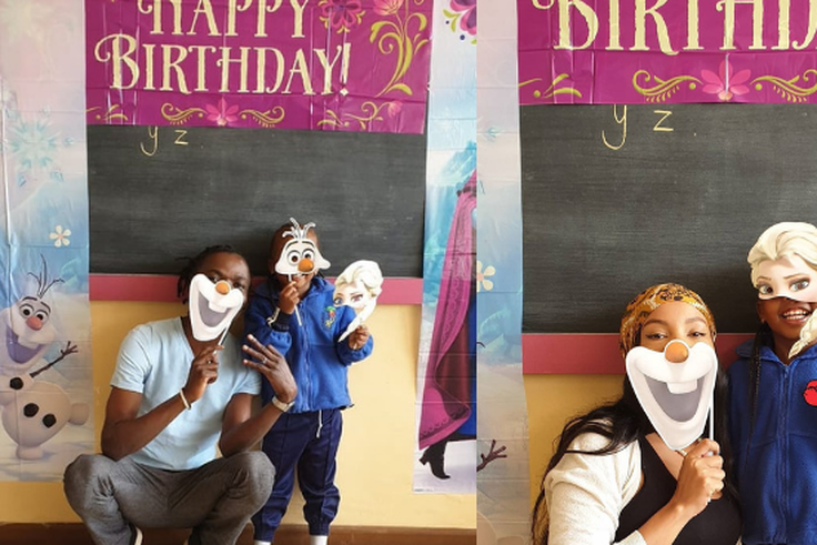 Fans clash over Brenda Wairimu’s act of hiding daughter’s face as she turns 5