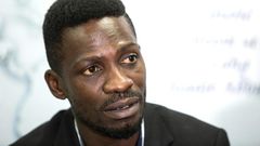 Arrested: Ugandan pop star Bobi Wine, who has vowed to challenge the 2021 elections