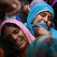 Relatives of Mohammad Mudasir, 31, who died in the sectarian riots in India's captial over Prime Minister Narendra Modi's citizenship law, mourn during his funeral in New Delhi