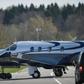 A file picture shows a Pilatus PC-12 single-engined aircraft similar to the one involved in the crash, in which nine people were killed