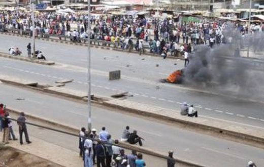Students block road over rising insecurity in Juja