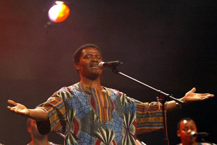 Trailblazer: Joseph Shabalala, founder of South Africa's Ladysmith Black Mambazo, pictured in 2002