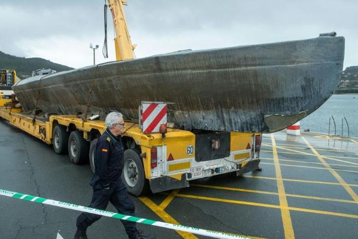 Police intercepted the 20-metre (65-foot) submarine off the northwestern region of Galicia