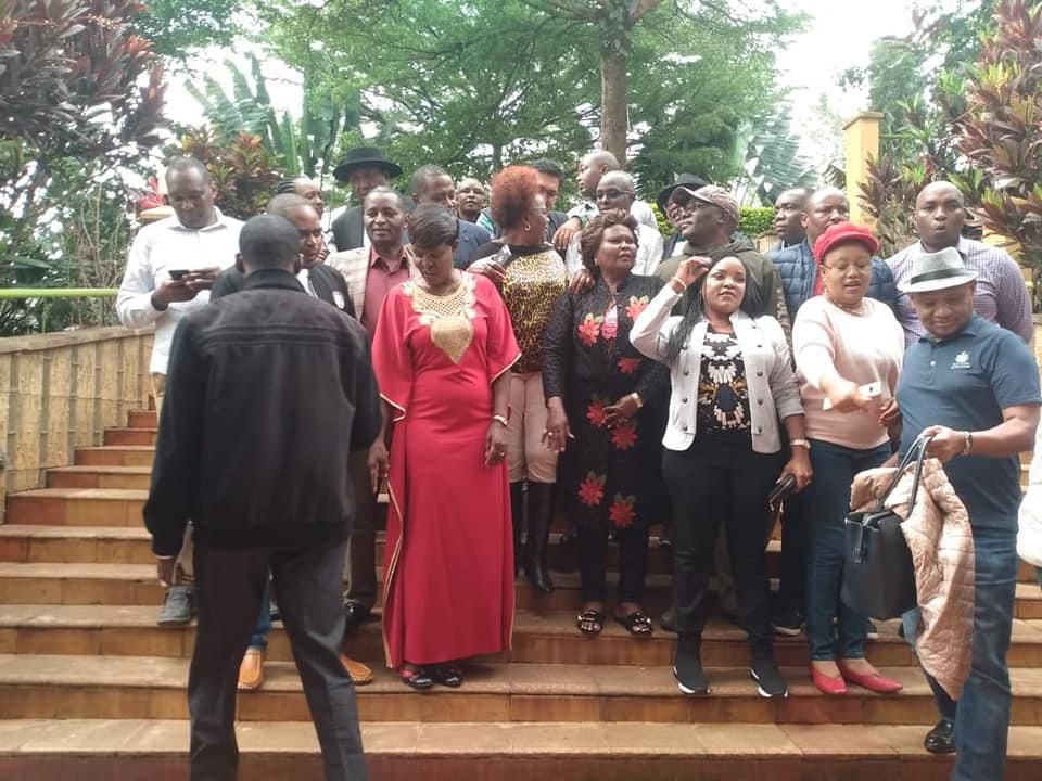 A section of the 59 politicians who convened in Embu