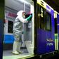Workers are disinfecting buses and subway trains in Iran where more than a dozen people have died from the coronavirus outbreak. Duration: 00:43