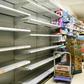 Photos of empty supermarket shelves prompted the government to condemn those spreading rumours that the city was running out of toilet paper