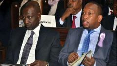 File image of DP Ruto with Nairobi Governor Mike Sono at a past event
