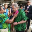 In May 2019, the UN chief Antonio Guterres (R) met with female vendors at a market setup to empower women in Port Vila,  Vanuatu