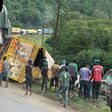 Accident involving trucks and 8 vehicles at the old church along Mai Mahiu