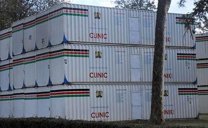 The mobile clinic containers which were at NYS yard in Miritini