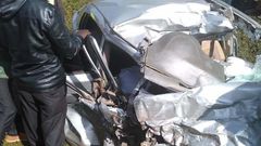 Gruesome road accident