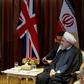 Iranian President Hassan Rouhani meets with British Prime Minister Boris Johnson on the sidelines of the UN General Assembly in September 2019