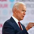 Former vice president Joe Biden, pictured at the Democratic Debate on December 19, has struggled with stuttering