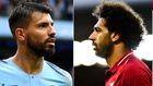 Mohamed Salah and Sergio Aguero face off this weekend.