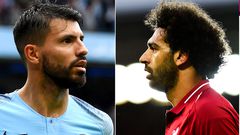 Mohamed Salah and Sergio Aguero face off this weekend.