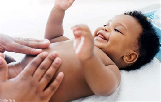 Baby massage (The New Times)
