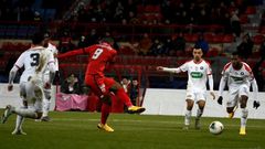 Dijon's English forward Stephy Mavididi came through the youth ranks at Arsenal