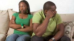 Unhappy couple