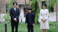 Prince Hisahito is second in line to the throne, after his father, the brother of Emperor Naruhito