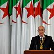 Algerian President Abdelmadjid Tebboune gives an address during the formal swearing-in ceremony in the capital Algiers on December 19, 2019