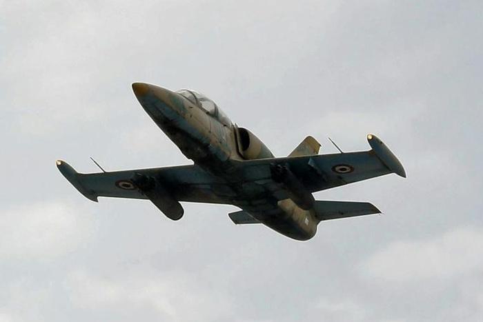 A file picture of an L-39 Albatros Syrian military aircraft of the type that was shot down Tuesday by a Turkish fighter jet over the northwestern Idlib province
