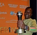 Mzazi Willy M. Tuva wins the Radio/TV personality of the year ath the Afrimma awards.