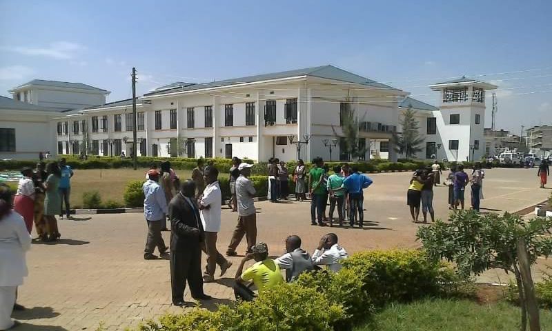 Boda boda rider shot by police officer at Mama Lucy Kibaki Hospital along Kangundo Road
