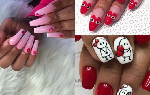 Valentine's nail designs (Pinterest)