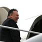 US Secretary of State Mike Pompeo boards his plane at Andrews Air Force Base en route to Munich on a trip that will include his first tour of sub-Saharan Africa