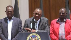 President Uhuru Kenyatta, DP William Ruto & Rapahel Tuju