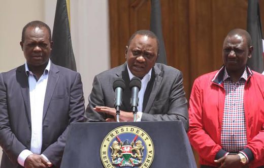 President Uhuru Kenyatta, DP William Ruto & Rapahel Tuju