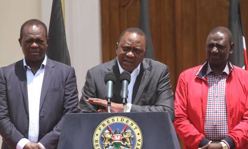 President Uhuru Kenyatta, DP William Ruto & Rapahel Tuju