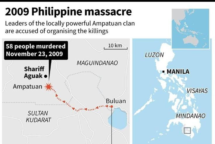 Graphic on the 2009 massacre in southern Philippines that left 58 people killed