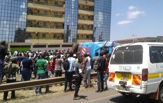 File image of a Joy Kenya bus involved in an accident. Buses belonging to the company have been involved in a series of accidents that raise concerns