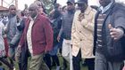 Deputy President William Ruto with Senator Kipchumba Murkomen and Pokot South MP David Pkosing in Kapenguria