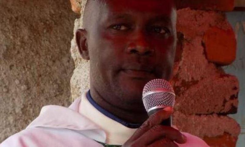 File image of murdered Catholic priest Michael Kyengo