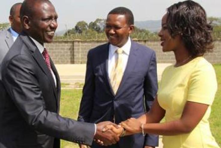 DP William Ruto with Governor Alfred Mutua and his wife Lillian