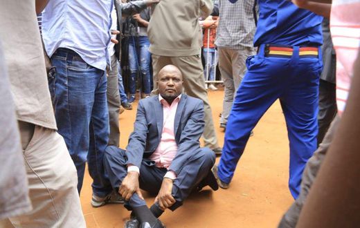 Moses Kuria at the BBI rally in Kitui