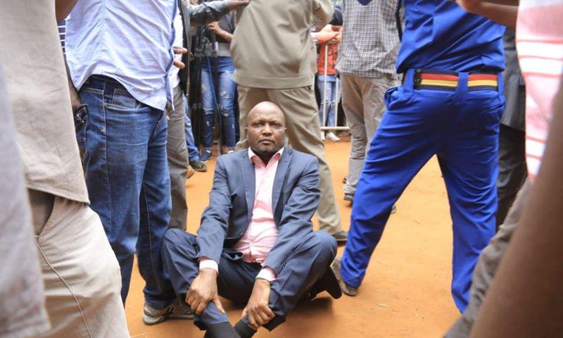 Moses Kuria at the BBI rally in Kitui