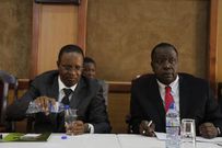 Interior Cabinet Secretary Fred Matiang'i and PS Karanja Kibicho