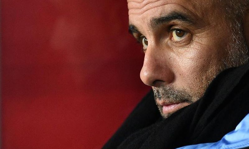 Under pressure? Manchester City Pep Guardiola believes there is a risk he could be sacked