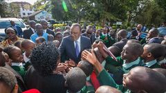 President Uhuru Kenyatta meeting with KCPE candidates