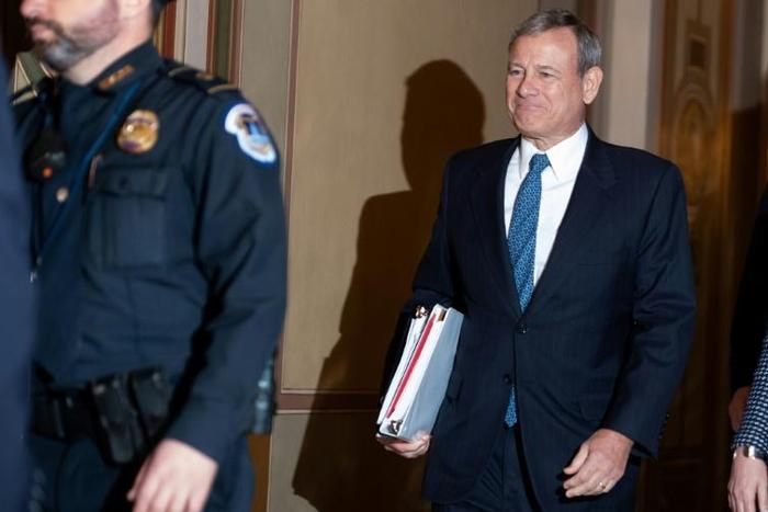 John Roberts, the chief justice of the US Supreme Court, is presiding over the impeachment trial of President Donald Trump