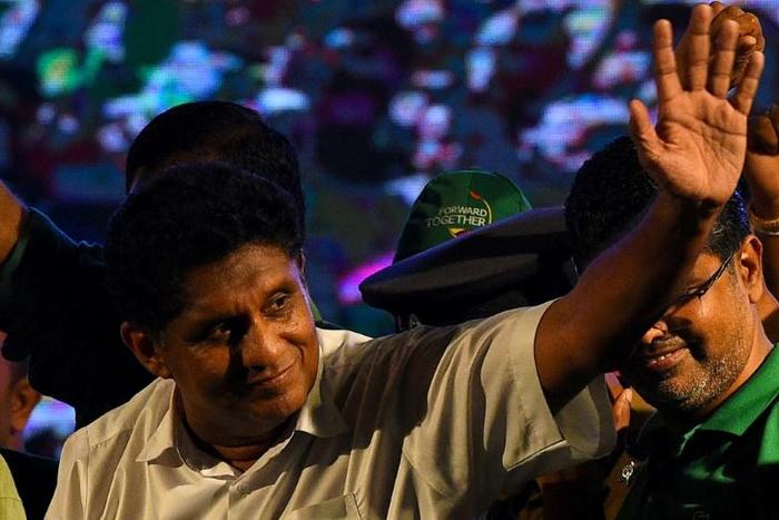 Sajith Premadasa, campaigning for this weekend's presidential election, said he would try to overturn the pardon given to the killer of a Swedish teen