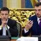 The office of Zelensky (L) office said it had received the letter of resignation from Goncharuk (R) and would consider it