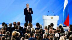 Putin gave no clues as to his own plans for when his fourth Kremlin term expires in 2024