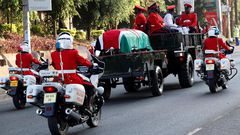 The late retired President Daniel Moi's body taken to Parliament ahead of public viewing