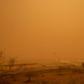Planes were grounded across the Canary Islands after strong winds brought in red sand from the Sahara