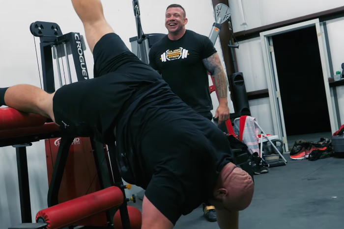 Watch Strongman Brian Shaw Try to Do a Handstand